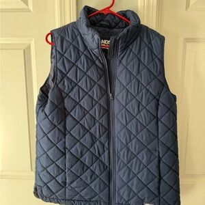 Lands' End Navy Quilted Vest